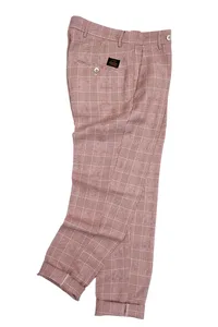 CALÇA VINHO XADREZ ALFAIATARIA