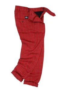 CALÇA XADREZ ALFAIATARIA CEREJA