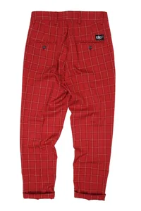 CALÇA XADREZ ALFAIATARIA CEREJA