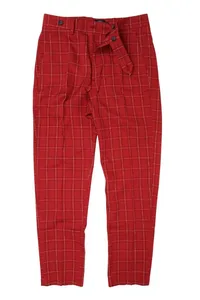 CALÇA XADREZ ALFAIATARIA CEREJA