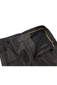 CALÇA XADREZ CHUMBO ALFAIATARIA