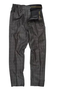 CALÇA XADREZ CHUMBO ALFAIATARIA