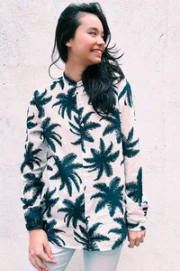 CAMISA BRANCA MANGA LONGA PALM COPA