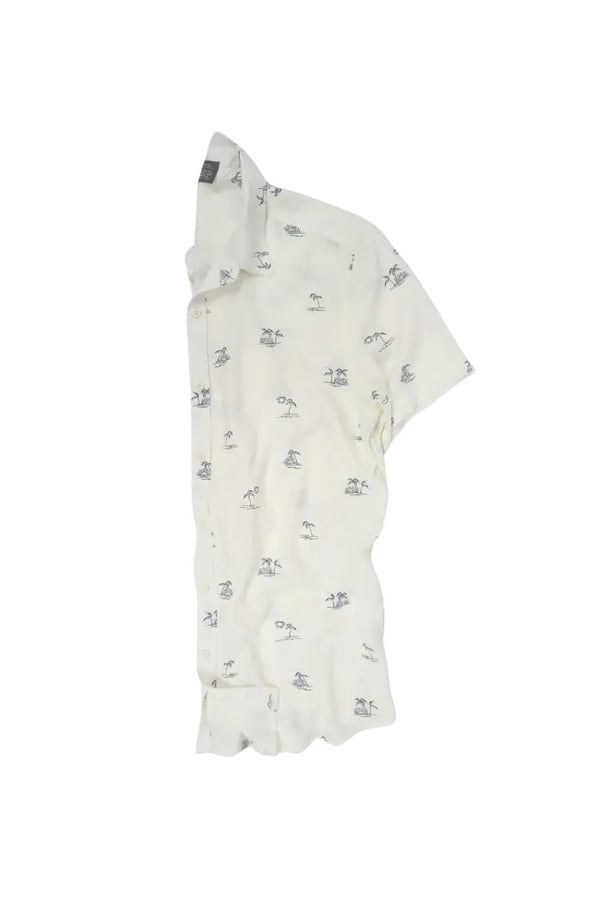 CAMISA BRANCA DE VISCOSE BORACAY
