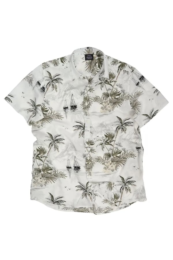 CAMISA BRANCA DE VISCOSE FIJI