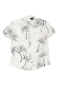 CAMISA BRANCA DE VISCOSE TIOMAN