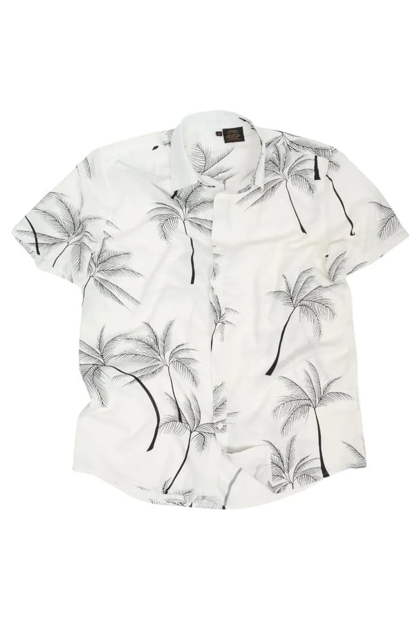 CAMISA BRANCA DE VISCOSE TIOMAN