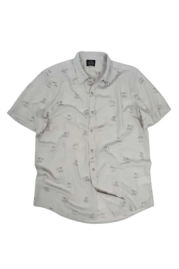 CAMISA CINZA DE VISCOSE BORACAY