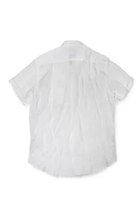 CAMISA DE LINHO MANGA CURTA BRANCA