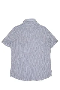 CAMISA DE LINHO MANGA CURTA LISTRADA