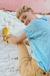 CAMISA DE LINHO MANGA CURTA AZUL TURQUESA