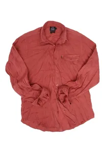 CAMISA EM LINHO MANGA LONGA MAGENTA ONE POCKET