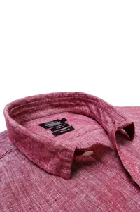 CAMISA EM LINHO MANGA LONGA ROSADO ONE POCKET