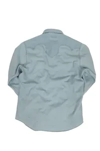 CAMISA JEANS AZUL DELAVÊ WEST