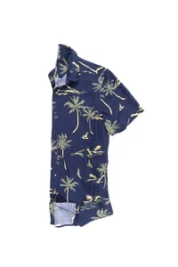 CAMISA MARINHO DE VISCOSE SUMATRA