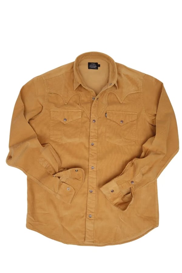 CAMISA MOSTARDA DE VELUDO WEST
