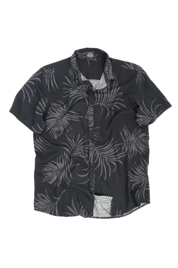 CAMISA PRETA DE VISCOSE JAVA