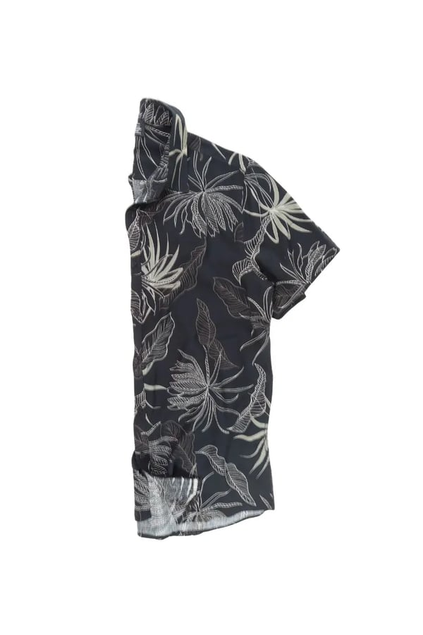 CAMISA PRETA DE VISCOSE MOOREA