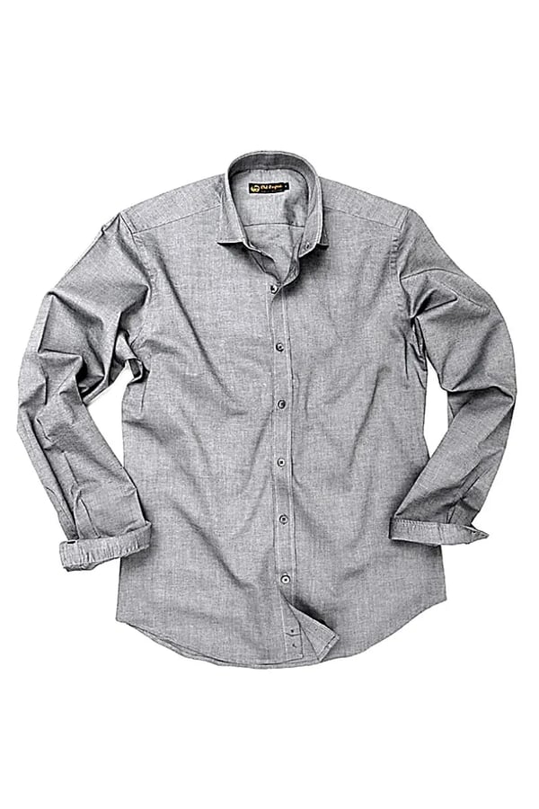 CAMISA SOCIAL SLIM FIT GRAFITE ALBERT