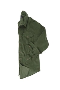 CAMISA VERDE ESCURO DE VELUDO WEST