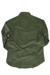 CAMISA VERDE ESCURO DE VELUDO WEST