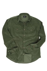CAMISA VERDE ESCURO DE VELUDO WEST
