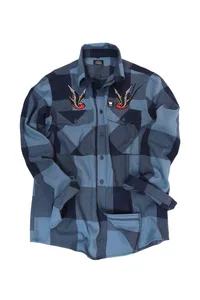 CAMISA XADREZ FLANELA AZUL