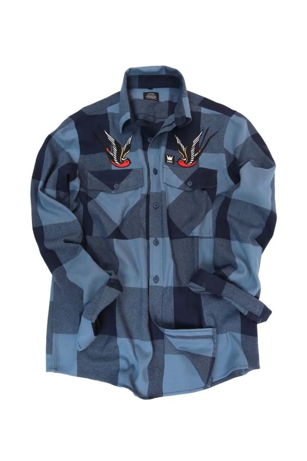 CAMISA XADREZ FLANELA AZUL