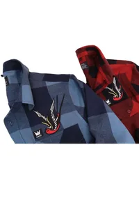 CAMISA XADREZ FLANELA AZUL