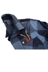 CAMISA XADREZ FLANELA AZUL