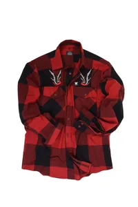 CAMISA XADREZ FLANELA VERMELHA