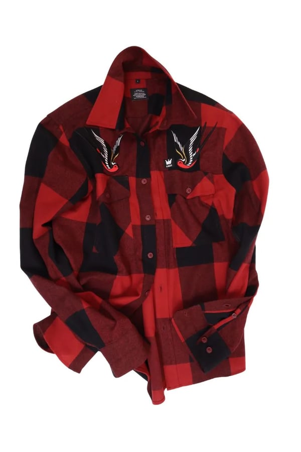 CAMISA XADREZ FLANELA VERMELHA