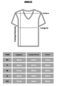CAMISETA BRANCA LISA GOLA V PIMA PLAN