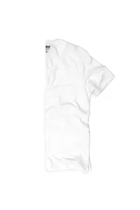 CAMISETA BRANCA LISA GOLA V PIMA PLAN