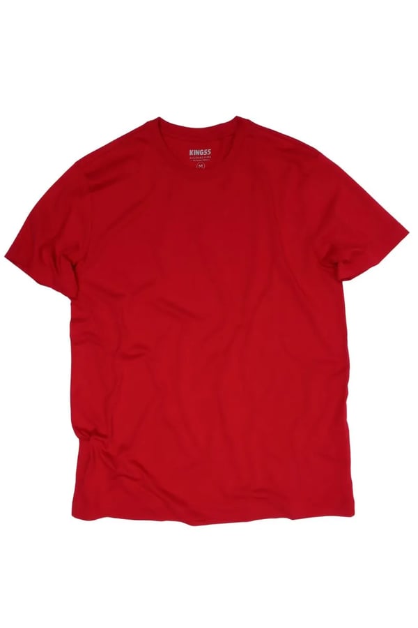 CAMISETA PIMA VERMELHA LISA