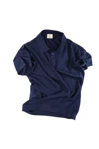 CAMISETA POLO TRICOT MARINHO