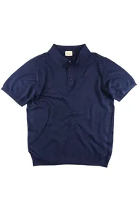 CAMISETA POLO TRICOT MARINHO