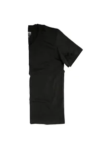 CAMISETA PRETA LISA GOLA V PIMA PLAN