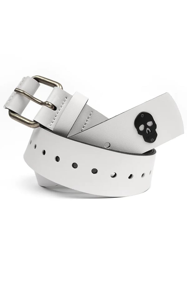 CINTO BLACK SKULL BRANCO