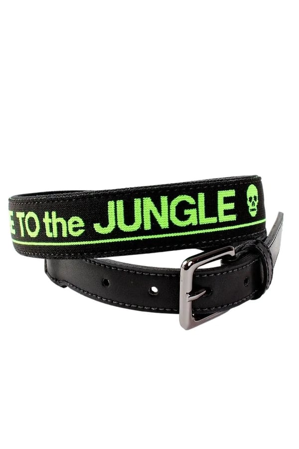 CINTO SLIM PRETO WELCOME TO THE JUNGLE