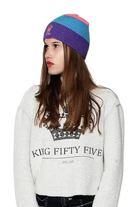 GORRO UNISSEX TRICOLOR PURPLE