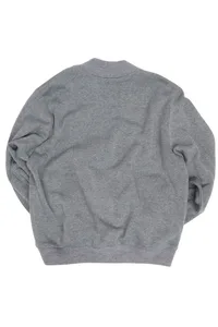 JAQUETA MOLETOM BOMBER GARÇA CINZA