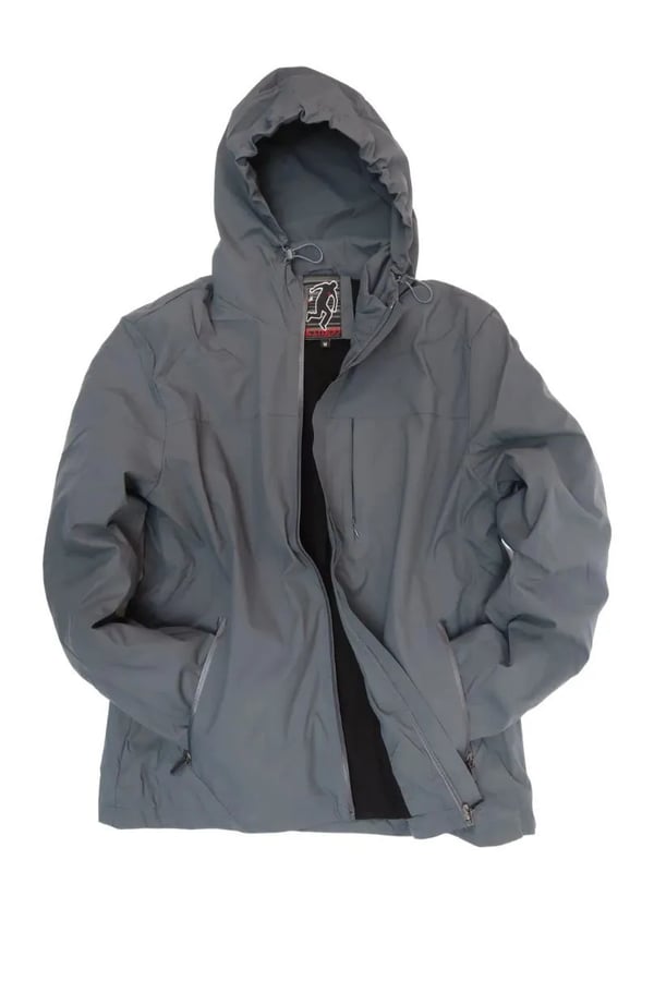 JAQUETA NYLON CAPUZ SPACE GRAFITE
