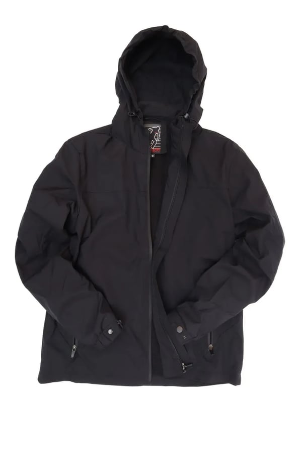JAQUETA NYLON CAPUZ SPACE PRETA