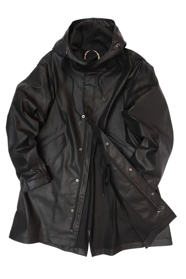 JAQUETA OVERCOAT MUSK PRETA