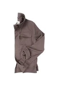 JAQUETA OVERSHIRT DE SARJA GRAFITE