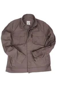 JAQUETA OVERSHIRT DE SARJA GRAFITE
