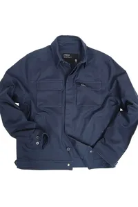 JAQUETA OVERSHIRT DE SARJA MARINHO