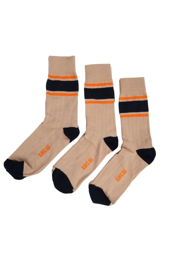 KIT MEIA LISTRAS KAKI