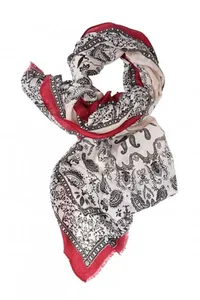 LENÇO VERMELHO JACQUARD
